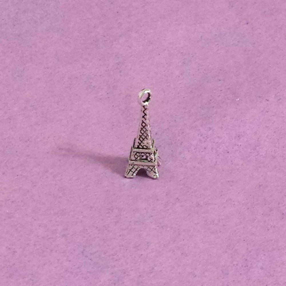 Silver Eiffel Tower Charm